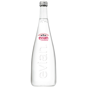 Notre eau minérale evian au format 50cL en verre - Evian