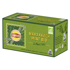 Thé vert bio Marrakech Mint LIPTON - 20 sachets