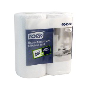 Paquet de 2 rouleaux d'essuie-tout blanc Tork