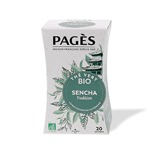 ThÃ© vert Sencha bio PAGES - 20 sachets