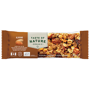 16 Barres amandes bio 40g TASTE OF NATURE