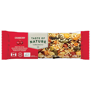 16 Barres Cranberry 40g TASTE OF NATURE