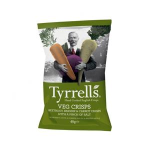 Chips mÃ©lange de lÃ©gumes TYRRELLS 40g x24