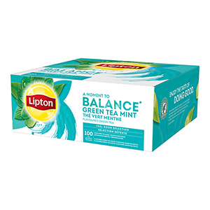 Thé vert menthe LIPTON  Feel Good Selection - 100 sachets