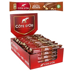 32 bâtons Côte d'or lait noisettes entières, 45g