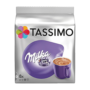 8 dosettes Tassimo T DISCS Milka saveur chocolat chaud 