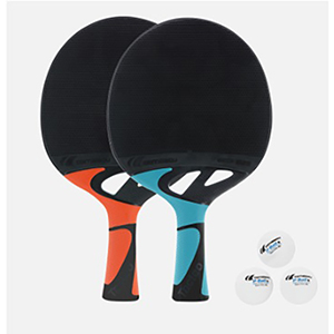 Set de 2 raquettes de ping-pong et 3 balles Cornilleau - Achat pas cher