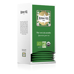 ThÃ© Vert menthe bio KUSMI TEA - 25 sachets