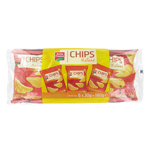 6 sachets de chips de 30g