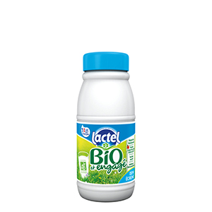 Lait demi-Ã©crÃ©mÃ© bio Lactel 25cl x 6