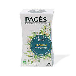 Thé vert jasmin bio PAGES - 20 sachets