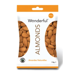 Amandes Natures Wonderful Brands 115g