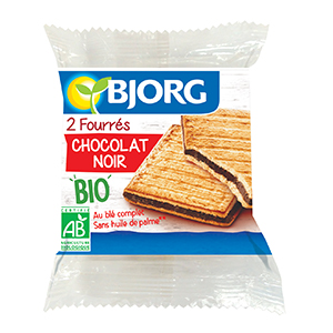 20 sachets de 2 fourrÃ©s au chocolat noir bio Bjorg 