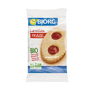 27 sachets de lunettes Ã  la fraise bio Bjorg 