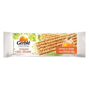 18 barres croquant miel sésame GERBLE 27g