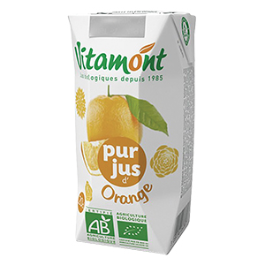 Pur Jus d'orange Bio VITAMONT 20 cl x 24