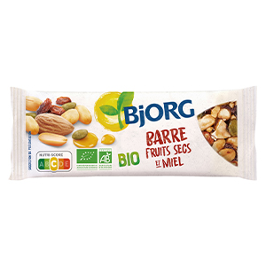 30 Barres Fruits secs et miel Bio Bjorg