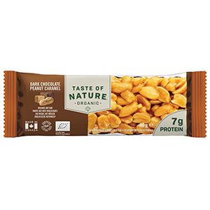 16 barres cacahuètes et chocolat bio TASTE OF NATURE 40g