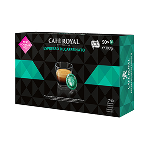 50 Caspules Espresso Decaffeinato CAFE ROYAL Nespresso pro