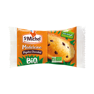 100 Madeleines pÃ©pites de chocolat Bio de 25g SAINT MICHEL