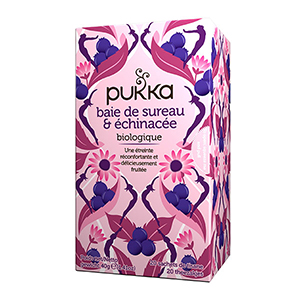 Infusion baie de sureau et Ã©chinacÃ©e bio PUKKA - 20 sachets