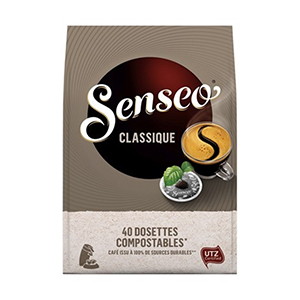 40 dosettes Senseo classique compostables