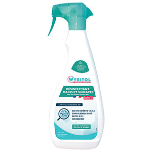 Spray désinfectant main et surface WYRITOL 750ml - produit d