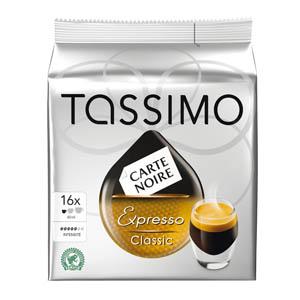 16 dosettes Tassimo T DISCS Carte Noire Expresso 