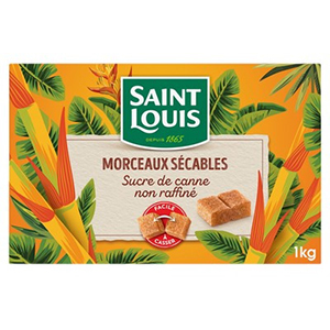 Sucre de canne non raffinÃ© SAINT LOUIS 1kg