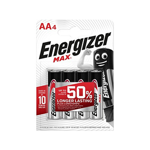 4 Piles AA LR6 Energizer Max Alcaline