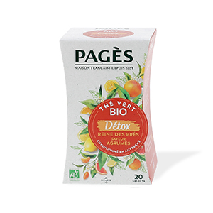 Thé vert détox bio PAGES - 20 sachets