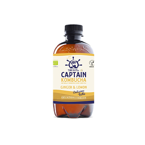 Captain Kombucha gingembre citron bio 40cl x 12