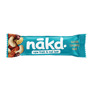 18 barres de fruits et caramel salé NAKD
