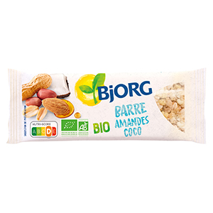 30 barres amandes coco bio BJORG 25g