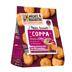 Petits biscuits apéritif Coppa Michel et Augustin 90g