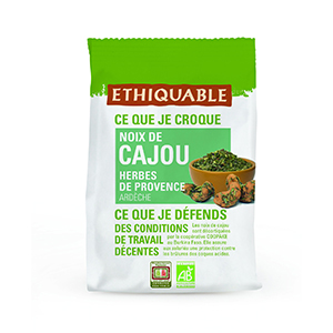 Noix de cajou herbes de Provence bio Ethiquable 100g