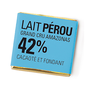 350 napolitains chocolat au lait Pérou 42% bio Ethiquable 1.6kg