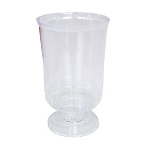 10 verres Ã  pied rÃ©utilisables 17cl