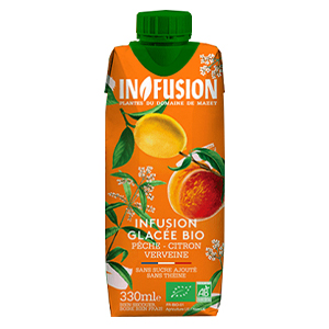 Infusion glacée bio pêche verveine citron 33cl x 12