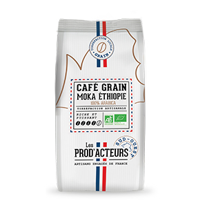 CafÃ© grains Moka Ethiopie Les Prod'acteurs 1kg