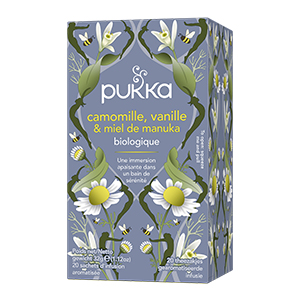 Infusion Camomille, Vanille & Miel bio PUKKA - 20 sachets