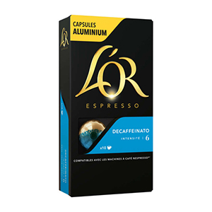 10 capsules L'Or Espresso Decaffeinato intensitÃ© nÂ°6 compatible Nespresso