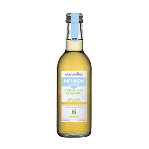 Infusion glacée citron vert ALAIN MILLIAT Bio 25cl x15 