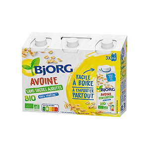 Bjorg lait d'avoine sans sucres 25cl x 3