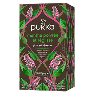 Infusion Menthe Poivrée et Réglisse Pukka x20