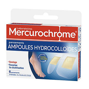 Pansements pour ampoules hydrocolloÃ¯des 2 formats