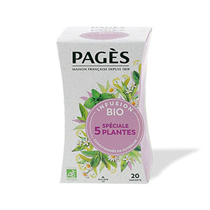  Infusion BIO SpÃ©ciale 5 plantes PagÃ¨s x20