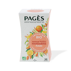  Infusion BIO Yuzu Mandarine Pagès x20