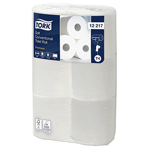 6 rouleaux papier toilette 2 plis Tork Premium