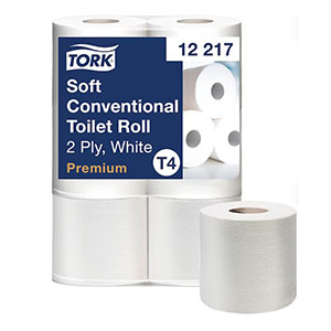 6 rouleaux papier toilette 2 plis Tork Premium